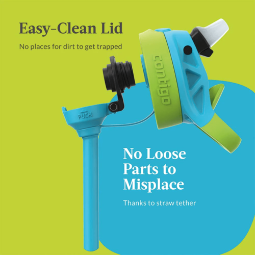 בקבוק מתכת ילדים CLEANABLE תכלת 385 מ