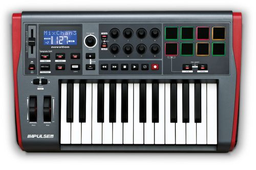 novation impulse 25 top
