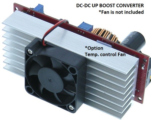 ממיר DC-DC מעלה מתח BOOST STEP-UP DC CONVERTER 12-83V 1200W