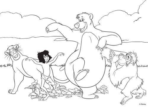 פאזל רצפה דו-צדדי 35 חלקים 2 ב 1 עם צד לצביעה - מלך הג'ונגל