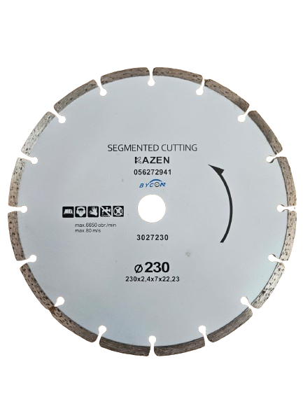 דיסק יהלום לחיתוך רעפים ובטון 9 אינץ 230mm