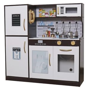 מטבח ילדים עם מקרר, מדיח, כיור, כיריים עם מגוון כלי בישול - אלמוג/שיקגו