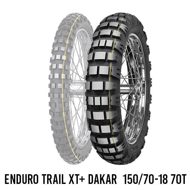 צמיג אדוונצ׳ר מיטאס אחורי MITAS ENDURO TRAIL XT+ DAKAR 150/70-18 70T