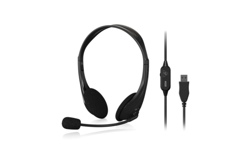 אוזניות USB עם מיקרופון מסתובב BEHRINGER