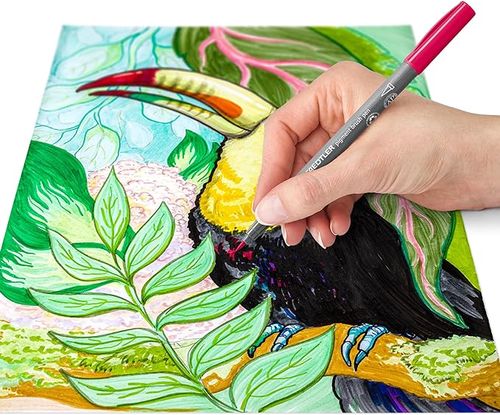 טוש מכחול פיגמנט, סט 36 יח' PIGMENT ARTS PENS סדרה 371 