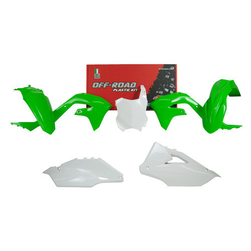 סט פלסטיקה מלא לאופנוע קווסאקי צבע מקורי - RACE TECH PLATSIC KIT KAWASAKI KXF450/250 2019-2023