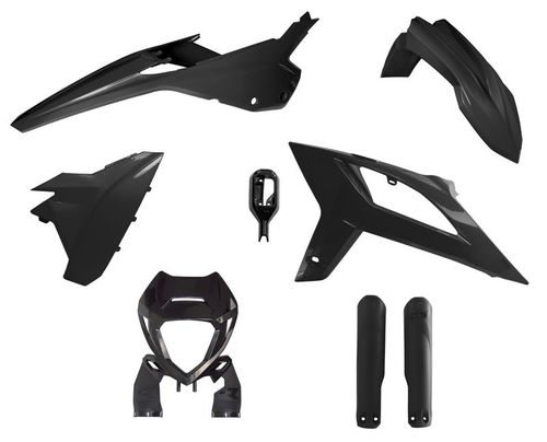 קיט פלסטיקה מלא לאופנועי בטא ריסטק שחור - RACETECH BETA RR 20-22 