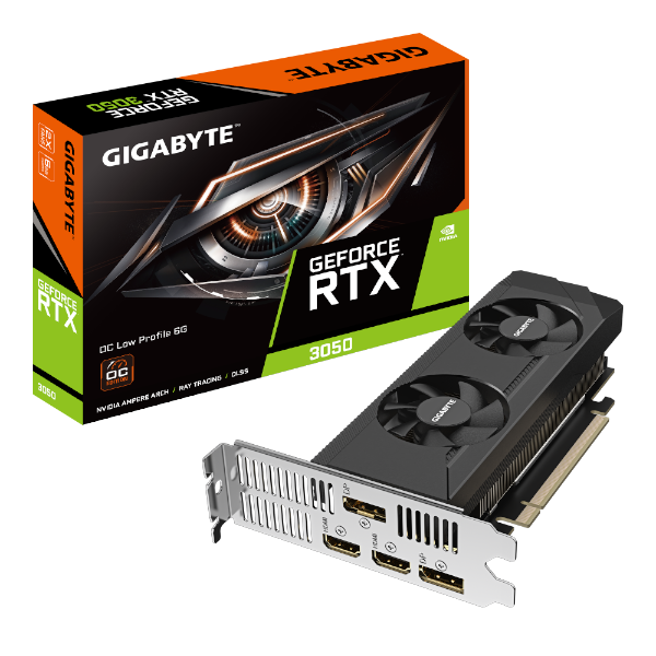 כרטיס מסך Gigabyte GeForce RTX 3050 6GB Low Profile GV-N3050OC-6GL