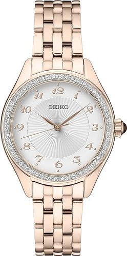 SEIKO SUR396 נשים משובץ קריסטלים 