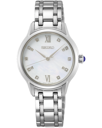 SEIKO SRZ537 נשים משובץ 10 יהלומים