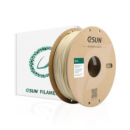 גליל פילמנט איכותי מתוצרת Esun מסוג PLA+ בצבע לבן שנהב