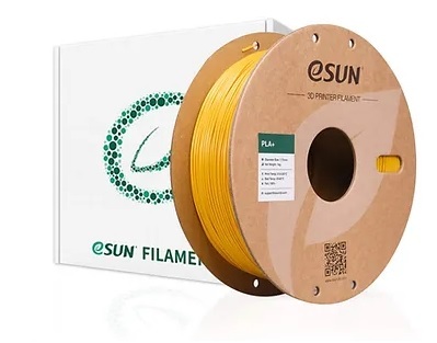 גליל פילמנט איכותי מתוצרת Esun מסוג PLA+ בצבע זהב