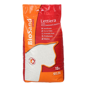 חול מתגבש לחתולים ביוסנד בניחוח עדין 15 ליטר BioSand