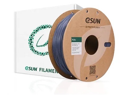 גליל פילמנט איכותי מתוצרת Esun מסוג PLA+ בצבע אפור