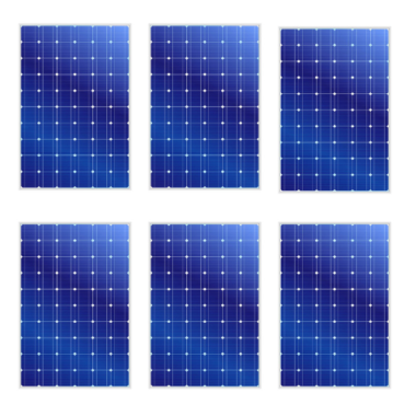 סט 6 פאנלים סולאריים MONO 540W 49V כולל מתאמים ומפצל MC4 PARALEL
