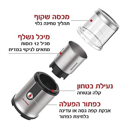 מטחנת ‏קפה ותבלינים 500W UNIVERSE NRI-650C15