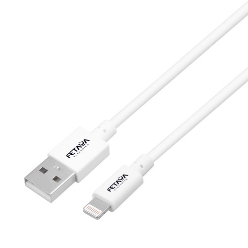 כבל טעינה מהירה USB TO LIGHTNING אורך כ- 1 מטר בצבע לבן