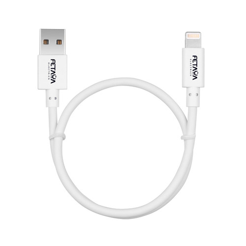 כבל טעינה מהירה USB TO LIGHTNING אורך כ- 1 מטר בצבע לבן