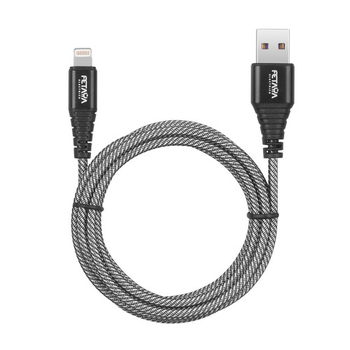 כבל טעינה מהירה USB TO LIGHTNING אורך כ- 1.5 מטר בצבע שחור