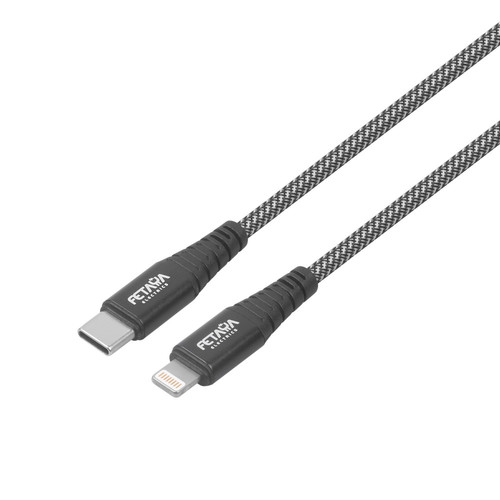 כבל טעינה מהירה TYPE C TO LIGHTNING אורך כ- 1.5 מטר בצבע שחור