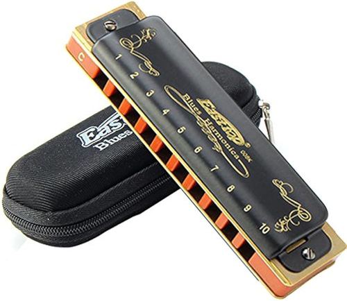 מפוחית 10 חורים שחורה Easttop T008K C