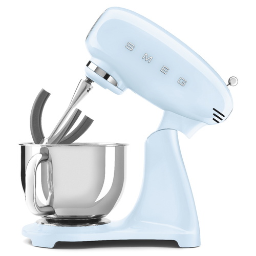 מיקסר מקצועי בעיצוב רטרו 4.8 ליטר Smeg סמג SMF03 תכלת