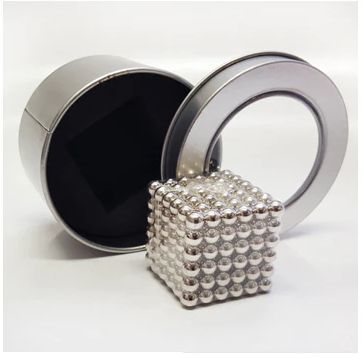 כדורים מגנטים NEO CUBE צבע ניקל 4 מ