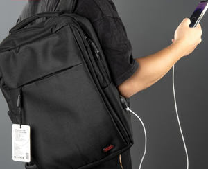 תיק גב למחשב נייד עם טעינה "XO Bag 15.6 צבע שחור