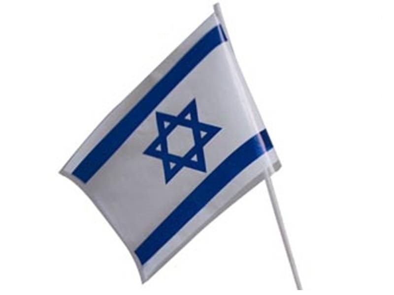 דגל ישראל ידית קש. מארז של 25 יחידות.