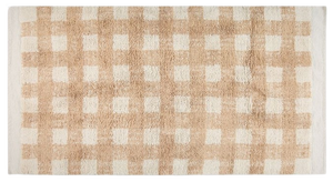 שטיח בד שאגי צמרירי 150*80 ס"מ - בז