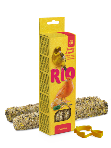חטיף מקלות עם דבש וזרעים לכנרים 80 גרם ריו RIO