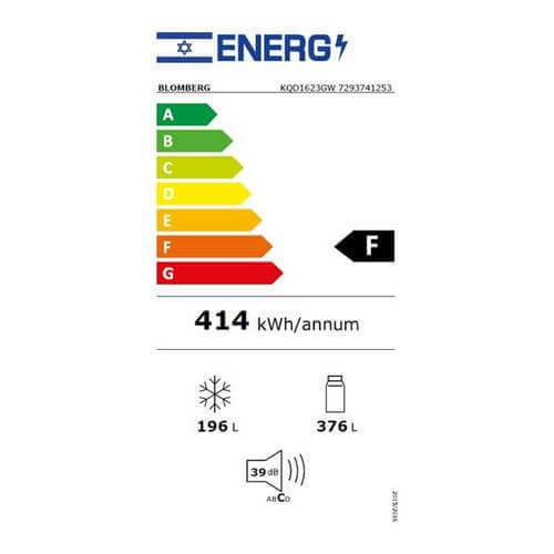 מקרר 4 דלתות 572 ליטר Blomberg KQD1623GW זכוכית לבנה בלומברג