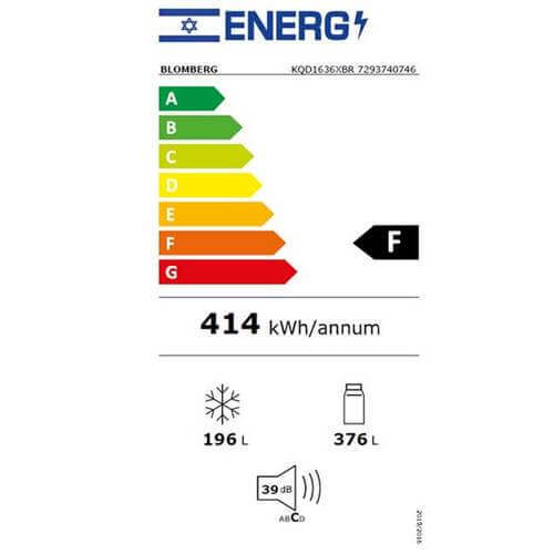 מקרר 4 דלתות 572 ליטר Blomberg KQD1636XBR נירוסטה מושחרת בלומברג