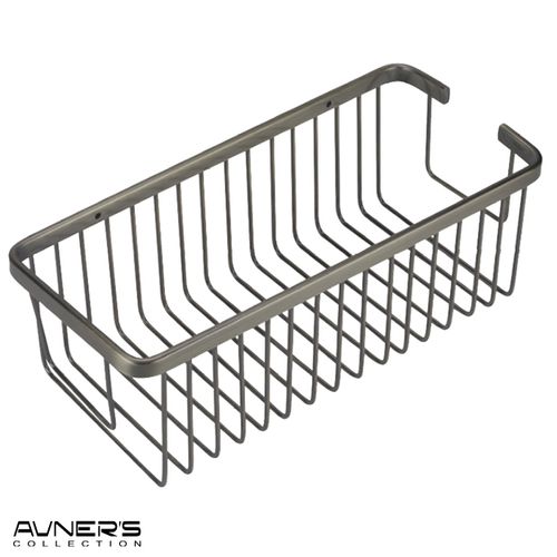 מדף רשת מלבנית למקלחת רויאל 30 ס״מ גרפיט SL724-30-GR