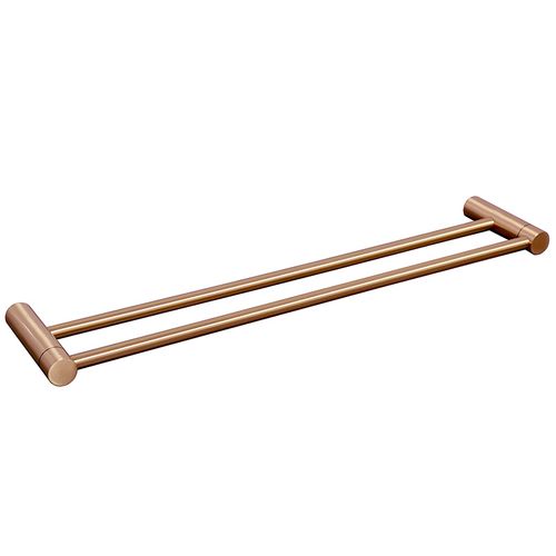 מוט כפול למגבת 60 ס״מ STYLO רוז גולד
