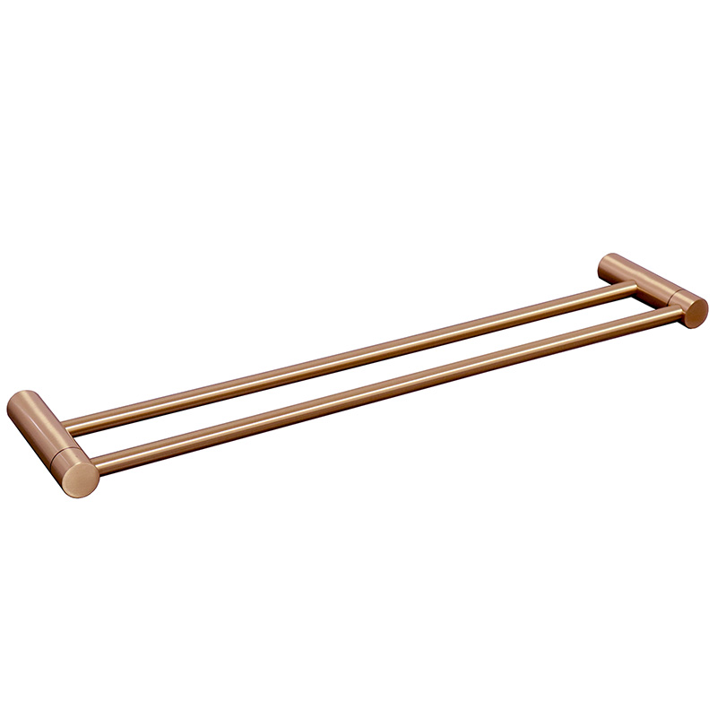 מוט כפול למגבת 60 ס״מ STYLO רוז גולד