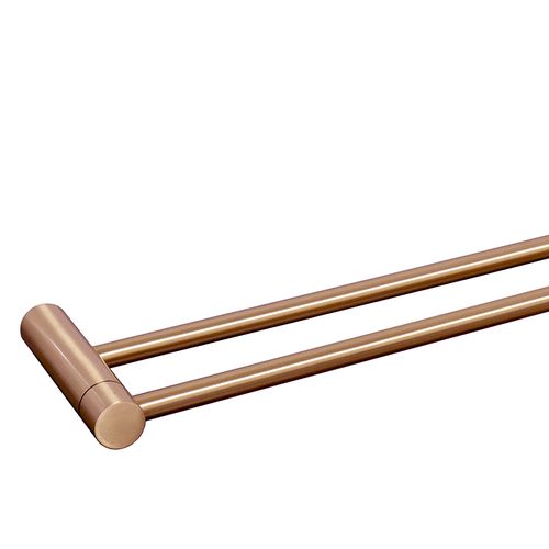 מוט כפול למגבת 60 ס״מ STYLO רוז גולד