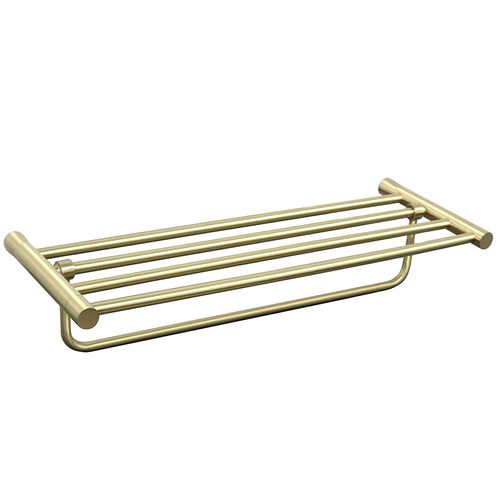 מדף מגבות 60 ס״מ לאמבטיה STYLO זהב מט