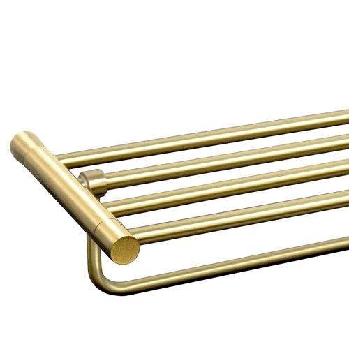 מדף מגבות 60 ס״מ לאמבטיה STYLO זהב מט
