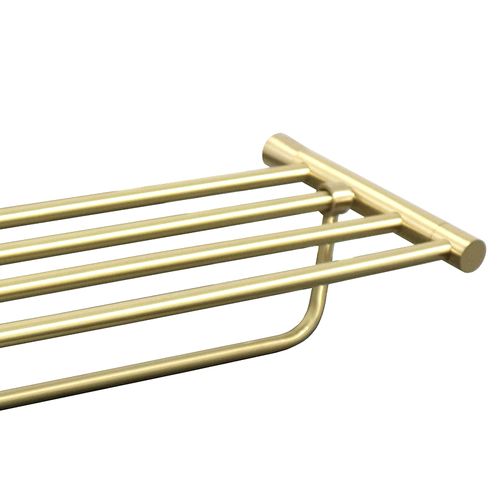 מדף מגבות 60 ס״מ לאמבטיה STYLO זהב מט