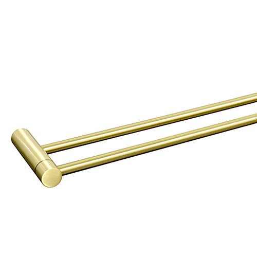 מוט כפול למגבת 60 ס״מ STYLO זהב מט