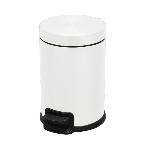 פח אשפה לאמבטיה 3 ליטר לבן סגירה שקטה