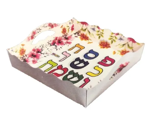 מגש מצות צבעוני להרכבה - 18 יח'