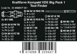 סט 26 חלקים מבודד Kraftform Kompakt VDE Big Pack 1, 05006617001 