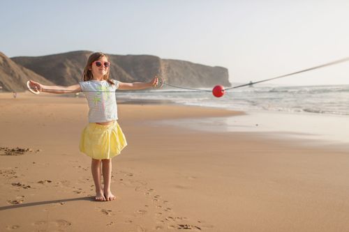 משחק כדוררץ גוגו מעץ על חוט Bullet Ball