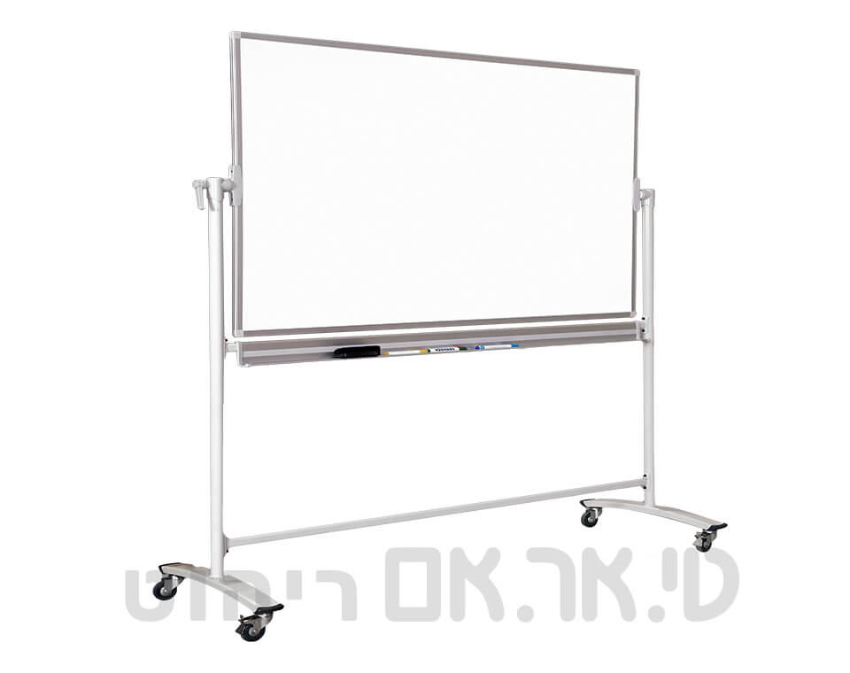 לוח מחיק מגנטי דו צידי נייד 180/100