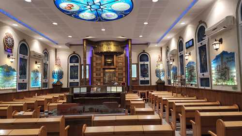 תמונה להמחשת יישום בפרויקט בית הכנסת בני בנימין המחודש תל אביב