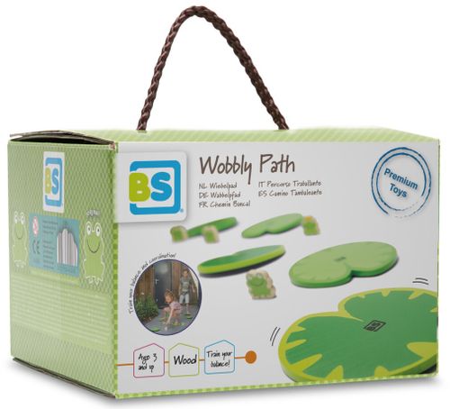 משחק שיווי משקל מהיר מעץ מסלול הצפרדעים Wobbly Path