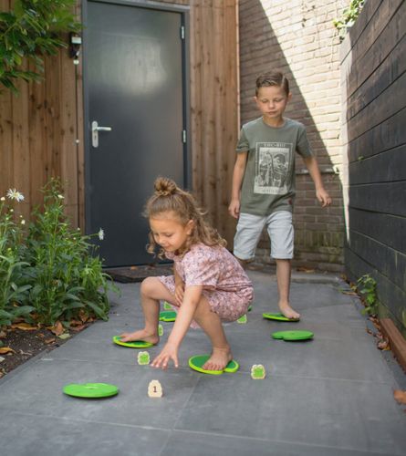 משחק שיווי משקל מהיר מעץ מסלול הצפרדעים Wobbly Path