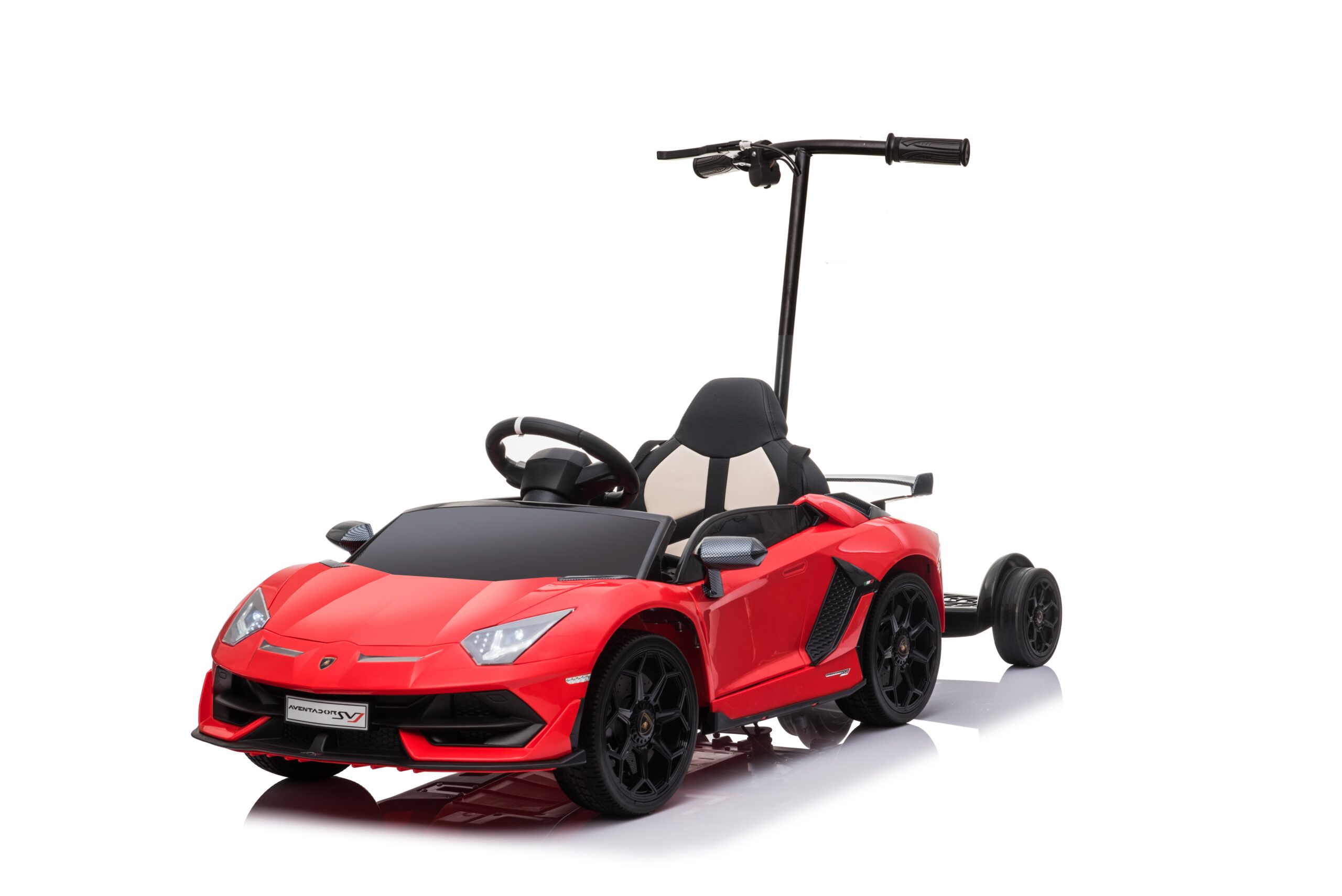 מכונית למבורגיני 12V + מעמד נשיאה להורה